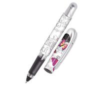 ONLINE ergonomic rollerball pen Cute Roses for school & college │ soft grip part for left- and right-handed │ for standard ink cartridges, refillable │ pens for beginners, pupils, students