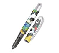 ONLINE College Soccer Ink Cartridge Rollerball Pen for Right-Handed and Left-Handed Users, Ergonomic Grip, Roller Ball, Standard Ink Cartridges, Includes Blue Combo Cartridge