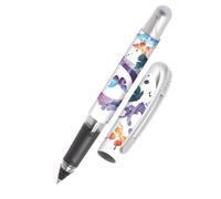Online ergonomic rollerball pen Spring Vibes for school & college │ grip part for left- and right-handed │ for standard ink cartridges, refillable │ pens for beginners, pupils, students