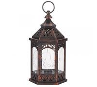 Online Garden Centre Battery Lit Moroccan Style Plastic Firefly Maroc Lantern