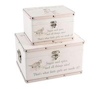 Online Garden Centre Luggage series - Set of 2 Baby Storage Boxes - Little Girls