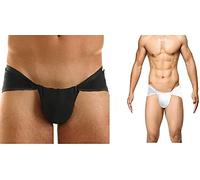 Online India 4 pc Indian Traditional Underwear Langot Lankot Loin Cloth Supporter loincloth Cotton Multicolor - (2 White Color + 2 Black Color), Multicolor,white, 0