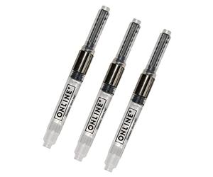 ONLINE Ink Converter Value Pack, 3 Converters for Standard Fountain Pens, Refills from Ink Glass, Plug Converter for Fountain Pens Various Manufacturers, Maxi Pack
