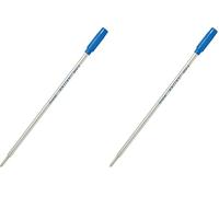 ONLINE International ballpen Refill - Cross Format, Replacement Refill, Writing Colour Blue, line Width M (Medium), indelible, Waterproof, ballpen Refill Blue, 1 Piece (Pack of 2)