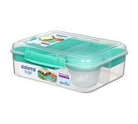 Online Kitchenware Turquoise Bento Lunch Box 18.5cm x 21.8cm x 7.7cm