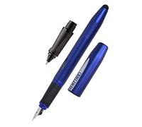 ONLINE Learning to Write Fountain Pen and Rollerball Switch Starter Set Bright Blue, Beginner Nib for Right-Handed Users, Ergonomic Ink Cartridge Roller for Students, Stylus Tip, Includes Standard Ink