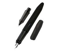 ONLINE Learning to Write Fountain Pen and Rollerball Switch Starter Set Nero, Beginner Nib for Right-Handed Users, Ergonomic Ink Cartridge Roller for Students, Stylus Tip, Includes Standard Ink
