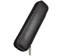 Online 90686 Leather Case for 2 Long Pen - Black