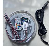 online-leds 12V 8M Magic Dream Chasing Flag Pole LED Lights- Waterproof IR Remote/Bluetooth Controlled Over 300 Settings - IP67 Rated Silicon Tube led Dream Lights (Flagpole Not Included)