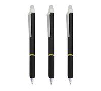 Online magiXX, 3 x Erasable Pen Black I Gel Pen Blue Erasable with 0.7 mm Line Width I Rollerball Pen for Learning to Write Office I Erasable Pen Set I Erasable Ballpoint Pen Student