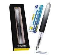 Online MagiXX Dark Shadow Fountain Pen with Erasable Blue Ink I Includes 4 MagiXX Cartridges I Write, Erase & Correct in One I Fountain Pen as a Gift for School and University
