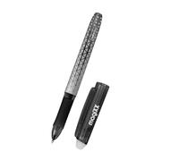 Online magiXX erasable pen Black I Gel pen with eraser I Rub out ballpoint pen with gel refill black, refillable, medium tip I Rollerball pen for kids, adults, school