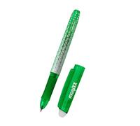 Online magiXX erasable pen Green I Gel pen with eraser I Rub out ballpoint pen with gel refill green, refillable, medium tip I Rollerball pen for kids, adults, school