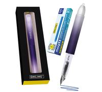 Online MagiXX Lavender Fountain Pen with Erasable Blue Ink Includes 4 MagiXX Car