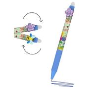 Online magiXX Spin Flower I Gel Pen Blue Erasable with 0.7 mm Line Width I Rollerball Pen for Learning to Write Office I Compatible with Frixion Refill I Erasable Ballpoint Pen with Rotating Clip