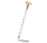 Online MagiXX Zip Dog World Erasable Gel Pen, 0.7 mm Line Width, Erasable Pen, Blue Writing Colour, Erasable Pen for Right and Left-Handed Users, with Pull-Out Tongue, Dog Motif