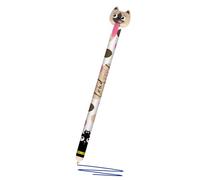 Online MagiXX Zip Loud&Proud Erasable Gel Pen 0.7 mm Line Width Erasable Pen Blue Ink Colour Erasable Pen for Right and Left-Handed Users with Pull-Out Tongue Cat Motif