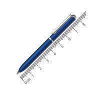 Online mini twist ballpoint pen Blue with metal clip standard pen refill small pens for the purse 8 cm length, fits into wallets & small bags biro with blue writing color