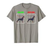 Online Offline Doberman Pinscher For Dog Owners T-Shirt