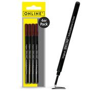 Online Pack of 4 Rollerball Refills Compatible with Faber-Castell, Senator, Schn