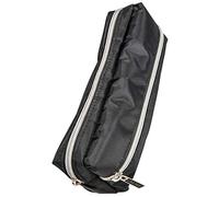 Online Pencil Case Black, Large Capacity Storage Bag, Box with Zipper, Pen case for School, Stationary Organizer for Girls and Boys, Pen Pouch with Two compartments