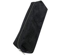Online Premium Pencil case in Cord Black, Stylish Pencil case for Boys and Girls, Pencil case with Practical Zip, 1 Compartment, Ideal for School, University and Office, 03996/6
