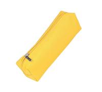 Online Pencil Case Yellow, Large Capacity Storage Bag, Box with Zipper, Pen case for School, Stationary Organizer for Girls and Boys, Pen Pouch with one Compartment