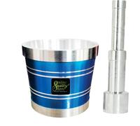 Online Quality Store Aluminium Blue Khal Batta/Mortar & Pestle/Imam Okhli/Musal/Kitchen Masher/Aluminium Masher/Khallad/Mam Dasta/Spice Mixer Heavy for Use in Home and Kitchen