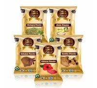 Online Quality Store Amla Reetha Shikakai, Bhringraj and Hibiscus Powder for Hair ArithaRithaSoapnutsIndian Gooseberry organic Bhringraj Hibiscus/gudhal powder(Pack of 5,50g each,Total 250g Pack)