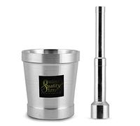 Online Quality Store Kitchen Khalbatta Okhli Masher Mortar and Pestle Set Aluminium Khal BattaImam dasta OkhliMusalKhallad