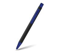 Online Soft Metal ballpoint pen, Black´n Blue, retractable ball pen, aluminum, replaceable refill, soft touch feeling, premium writing experience with blue writing colour, durable design colour black
