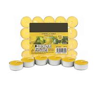 Online Street Citronella Tealights Candle Pack of 20 | Garden Mosquito Fly Insect Repeller Tea Light Candles