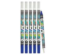 Online Value Pack Ink Eraser 6 x Ink Killer for Erasing and Overwriting | Soccer Design | Removal and Correction Blue Ink | Ink Colour Blue