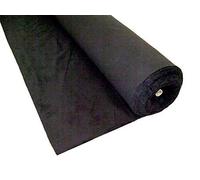 OnlineEEI, Duvetyne Brush Finished Fabric Bolt, 54" Wide, 25 Yards, Black