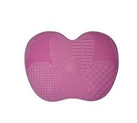 Onlineforu LTD Big Size Silicone Makeup Brush Cleaning Mat - Cosmetic Brush Cleaner Pad with Multi Textured Patterns & Strong Suction Cups - Durable & Reusable