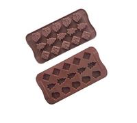 Onlineforu LTD Father Christmas Silicone Chocolate Jelly Candy Wax Melt Baking Tray - Festive Snowman Santa Tree Gift Box Soap Resin Cake Making Tray