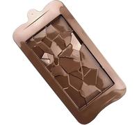Onlineforu LTD Fragmented Bar Chocolate Mould - Non Stick Food Grade Silicone Tray for Homemade Chocolates, Candy Bars & Wax Melts - Durable & Easy Release Mould