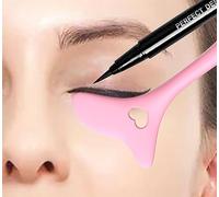 Onlineforu LTD Silicone Eyeliner Tool - Pink Y-Shaped Wing & Eyeshadow Guide - Reusable Easy-Clean Makeup Tool