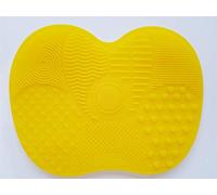 Onlineforu LTD Small Size Silicone Makeup Brush Cleaning Mat - Multi Textured Brush Cleaner Pad with Strong Suction Cups - Durable, Reusable & Easy Clean Design for All Makeup Brushes