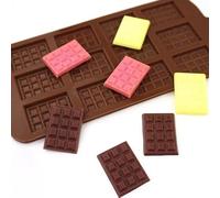 Onlineforu Silicone Chocolate Moulds - Non-Stick Mini Bar Maker for Homemade Treats - Reusable Flexible Silicone Tray for DIY Chocolates - Easy Release - Durable & Dishwasher Safe