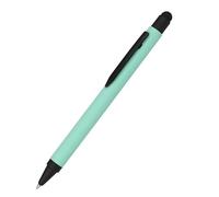 Onlinen Aluminium Stylus Mint Ballpoint Pen, Retractable Ballpoint Pen Made of Aluminium, Replaceable Large Capacity Refill, Blue Ink Colour with Soft Touch Feeling, Pen with Touchpen, Pack of 1