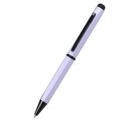 Onlinen Hexagon Stylus Ballpoint Pen, Purple, Hexagonal Ballpoint Pen Made of Aluminium, Replaceable D1 Refill, Blue Ink Colour, Pen with Touchpen, Pack of 1