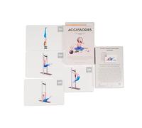OnlinePilatesClasses Pilates Reformer Cadillac Deck with Free Video Tutorials, Fitness Cards with All-Levels Cards Set for Home Gym Exercise