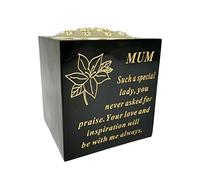 OnlineStreet Black Grave Vase Container Pot With Lid - Tight Removable Lid, Small holes on the Top of Vase - Grave Vase Container For Flower