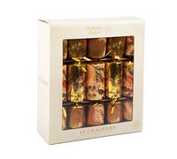 OnlineStreet - Christmas Party Novelty Crackers for Loved Ones - Family Fun Crackers with Novelty Gifts | Pack of 10 Christmas Novelty Crackers in Assorted Colors & Designs (Robin)