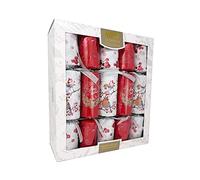 OnlineStreet Classic Christmas Party Crackers for loved ones | Birthday Party Crackers | Luxury Christmas Party Crackers | 10 x 14 | Multicolour (Robin & Wreath)