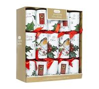 OnlineStreet Classic Christmas Party Crackers for loved ones | Birthday Party Crackers | Luxury Christmas Party Crackers | Multicolour (Robin & Holly - Pack of 10)