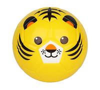 OnlineStreet Mini Football 15cm- Animal Design Kids Soft Football | Soft and Flexible | Suitable for Indoor and Outdoor | Animal Designs Lion, Tiger, Monkey and Panda Face (Mini Soccer-Tiger, 15 CM)
