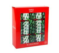 OnlineStreet - Novelty Party Crackers for Loved Ones - Family Fun Crackers with Novelty Gifts | Pack of 10 Christmas Novelty Crackers in Assorted Colors & Designs (Green)
