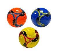 OnlineStreet Size 5 Soccer Ball for Adults Teenagers Kids Training Football Size 5 in Assorted Colors and Designs - Lightweight Footballs (Soccer Swirl Ball, Pack of 3)